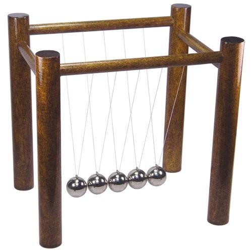 The Famous Newton's Cradle, Handcrafted Wood, the Original